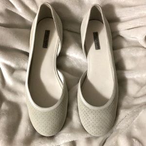 Bottega Veneta Suede/ Leather Slip On Flats
